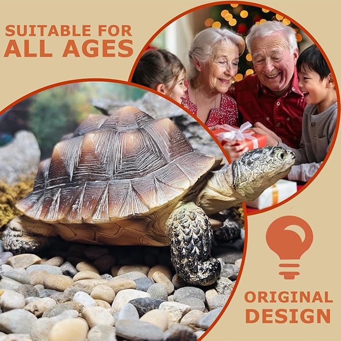 Sunthus Turtle Tortoise Sculptures Garden Statues Yard Art Resin Decorations Outdoor Garden Décor-VerdiqueGarden