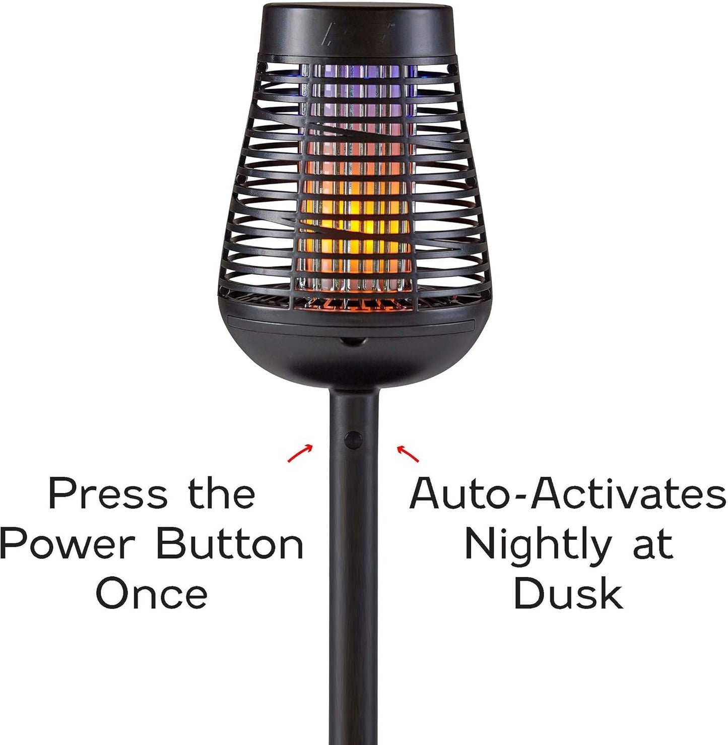 PIC Solar Insect Killer Torch (DFST), Bug Zapper and Accent Light, Solar Bug Zapper - Kills Bugs on Contact-VerdiqueGarden