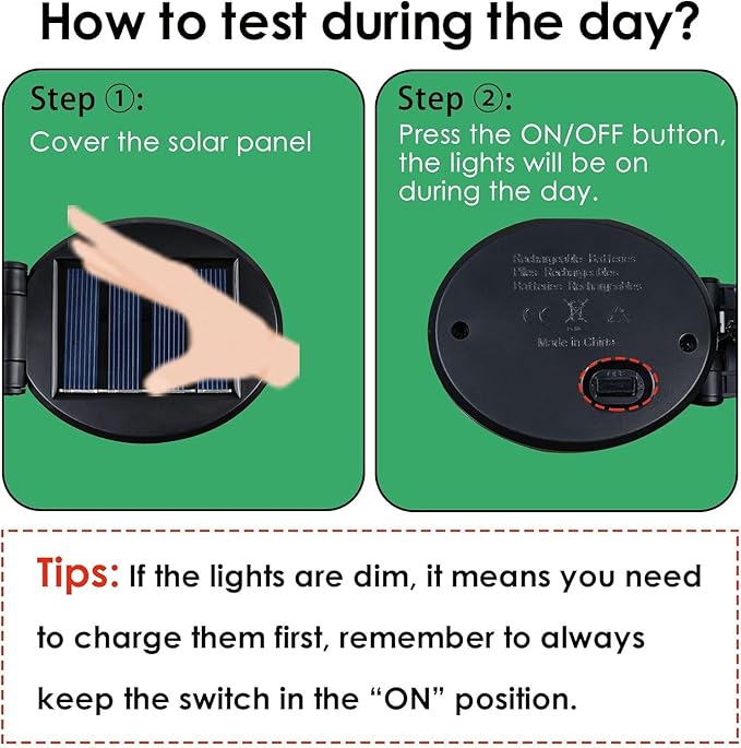 OZS 4-Pack Warm White &4-Pack Cool White Total 64LED Solar Garden Lights - Solar Lights Outdoor, Solar Firefly Lights, Sway by Wind,Solar Fairy Lights Waterproof for Yard Garden Decoration-VerdiqueGarden