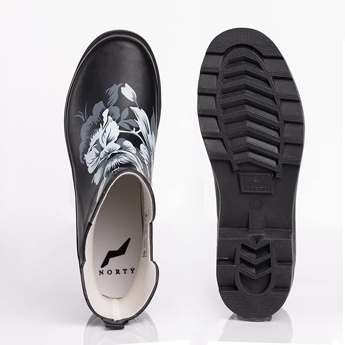 NORTY - Womens Ankle Rain Boots - Ladies Waterproof Winter Spring Garden Boot runs ½ size large-VerdiqueGarden