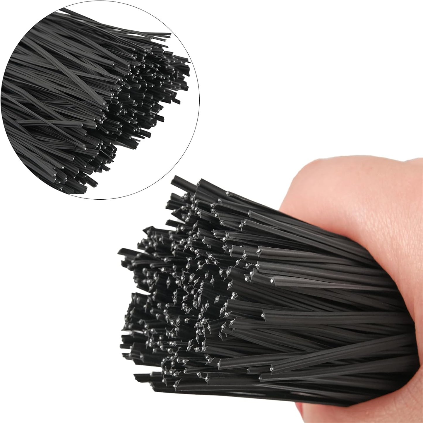 300 Pcs 6 inch Black Plastic Twist Ties, Cable Ties, for Bags, Gardening Tools-VerdiqueGarden