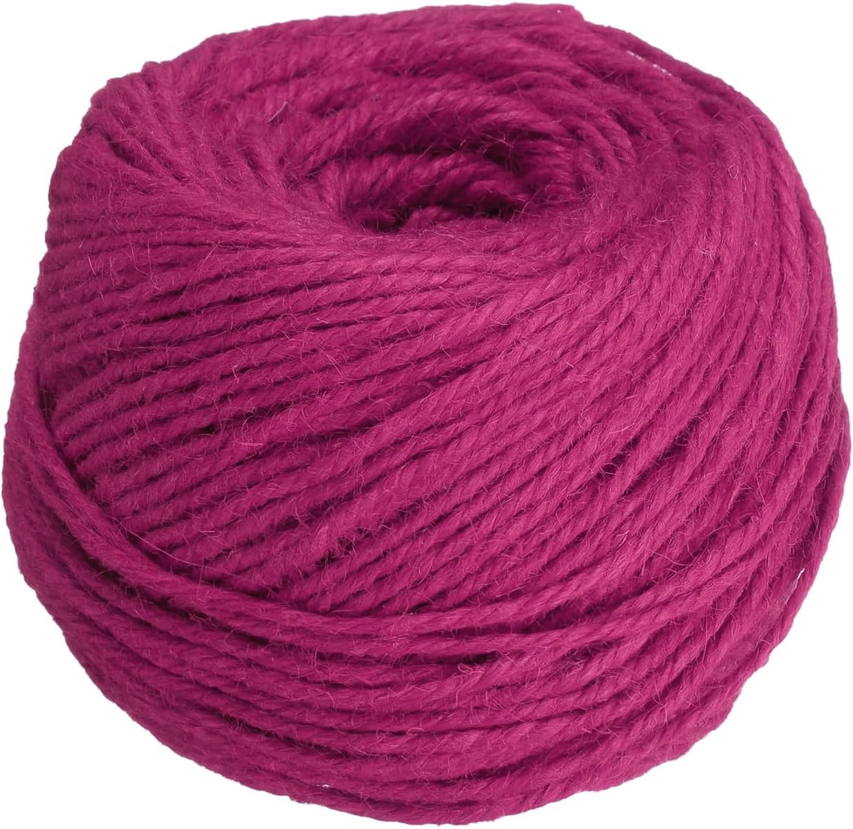 uxcell 328 Feet Natural Jute Twine String,3mm Thin Garden Twine Rope Colored Plant String Cord for DIY Art Crafts Gift Wrapping Decoration Packing Gardening Plant Hanger,Rose Red-VerdiqueGarden