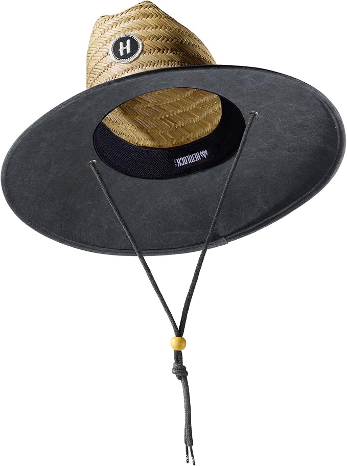 Straw Hat for Men & Women | Lifeguard Hat, Beach Hat & Sun Hat | UPF 50+ Wide Brim for Sun Protection | One Size | Hemlock-VerdiqueGarden