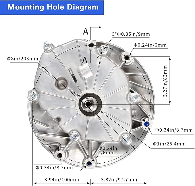 BILT HARD Gas Engine Vertical Shaft, 173cc 4.4 HP 4-Stroke Gas Motor, Replacement Engine for Lawn Mower, EPA & CARB Compliant-VerdiqueGarden