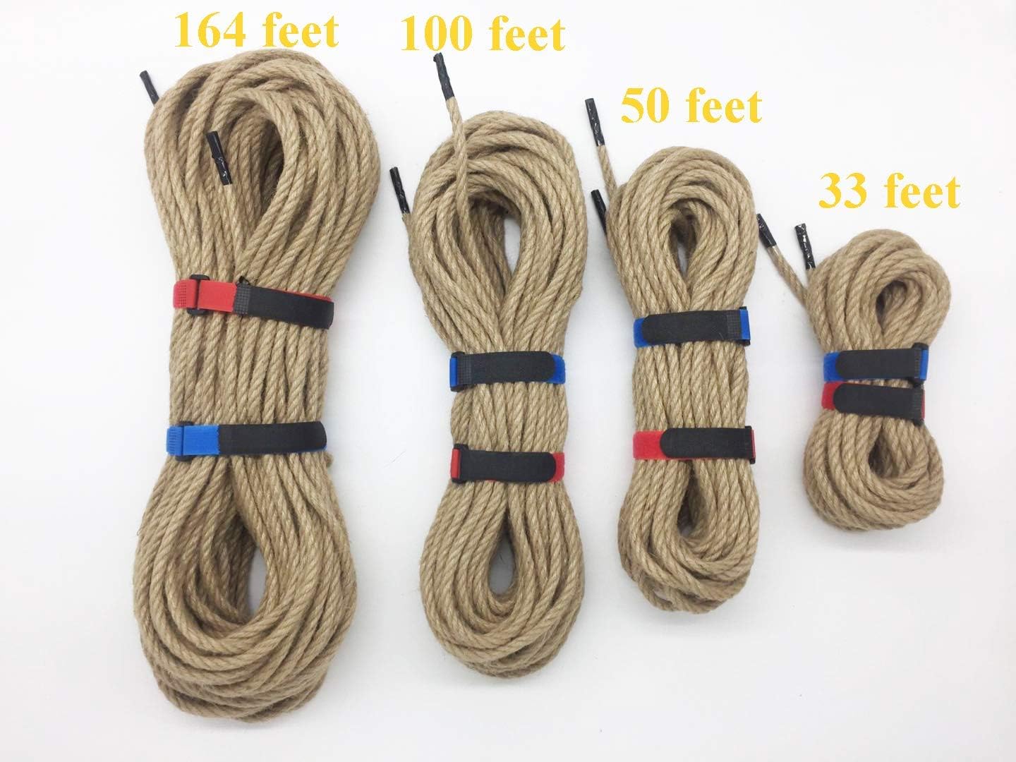 100 Feet 8mm Jute Twine, Heavy Duty Jute Rope, Natural Hemp Rope for DIY Arts Crafts, Gardening, Bundling，Home Decorating, Cat Scratching Post-VerdiqueGarden