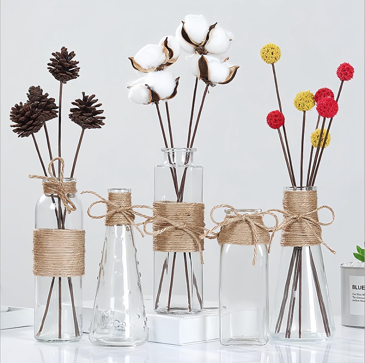 ARISKEY Natural Jute Twine,3ply String for Crafts 656 Feet Brown Cord Suitable for Crafting and Weaving Projects,Gardening Purposes and Outdoor Heavy-Duty Use-VerdiqueGarden