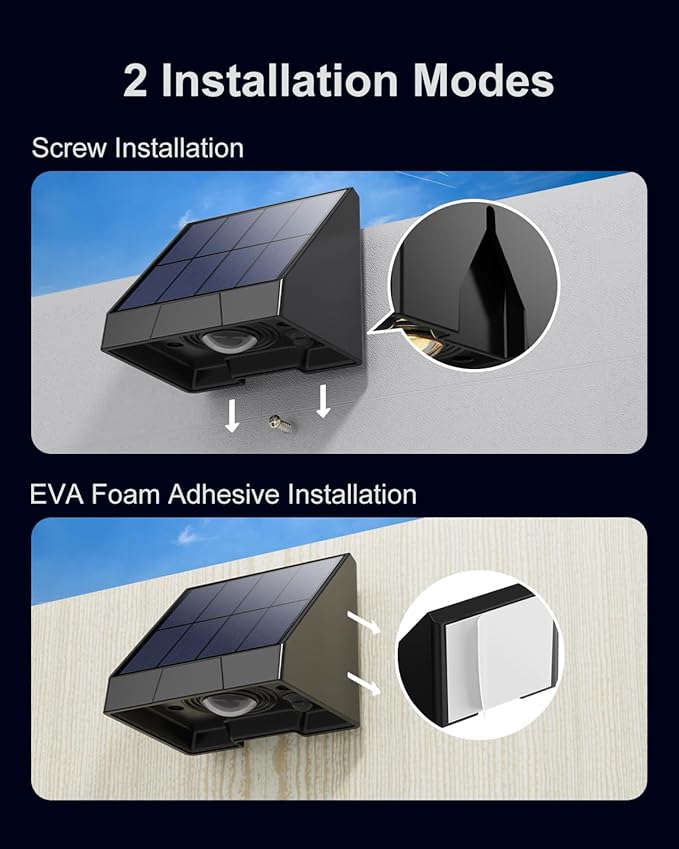 12 Pack Decorative Solar Powered Fence Lights Outdoor Waterproof with Warm White LED Spot Lens, for Outside Wall, Deck, Patio, Yard, Rail, Garage, Pool, Designed for Enhanced Security, Easy Install-VerdiqueGarden