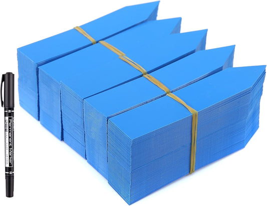 1000 Pcs 4 Inch Garden Plant Labels, Plastic Nursery Tags Waterproof Pot Seed Markers, Blue-VerdiqueGarden