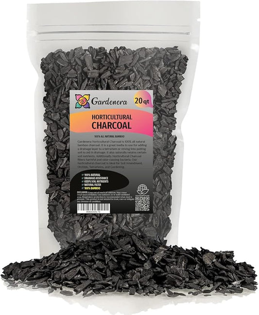 Horticultural Charcoal for Indoor Plants [20-Quart Bag] Black Diamond Soil Amendment for Orchids, Terrariums, and Gardening-VerdiqueGarden