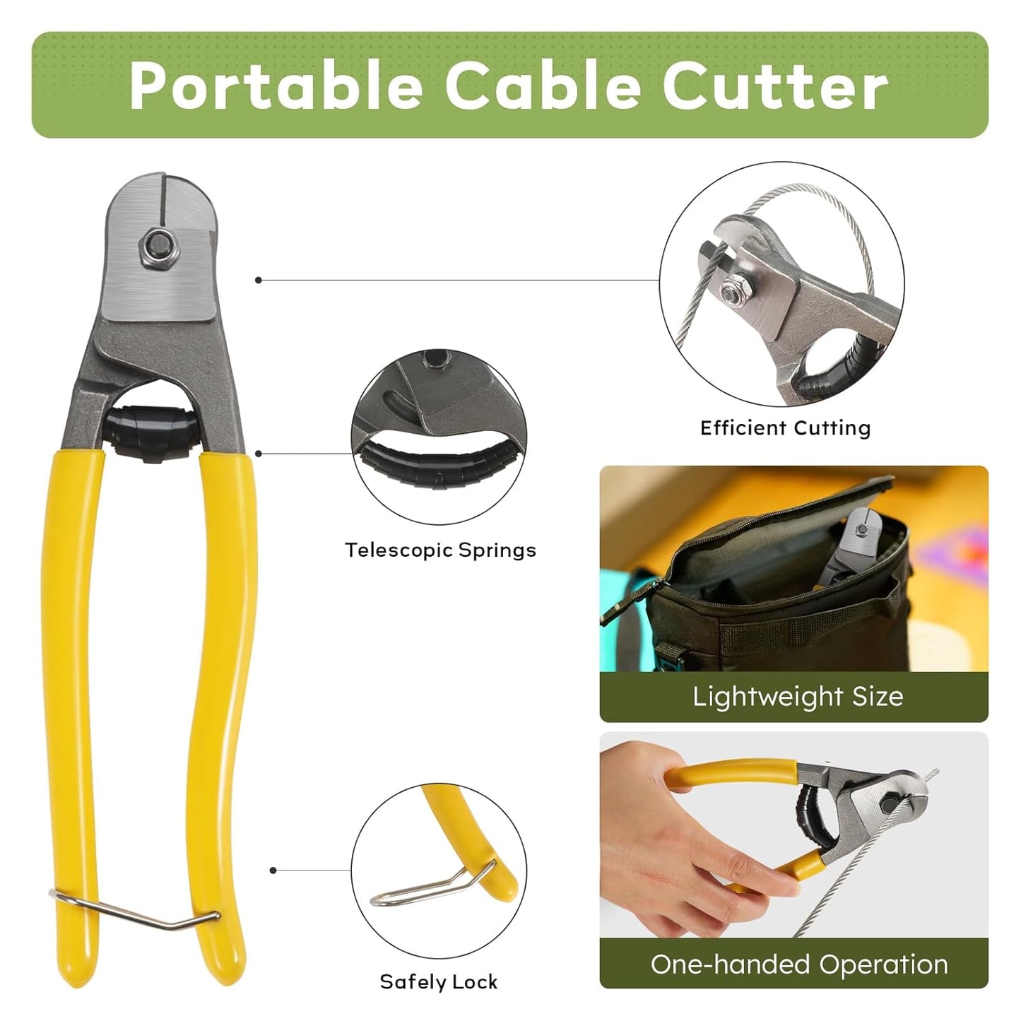 1/8 Inch Stainless Steel Cable Kit 100FT, 7 x 7 Strand Wire Rope with Aluminium Sleeves & Thimbles for Deck Railing, String Light Hanging, Shade Sail, Garden and DIY Projects-VerdiqueGarden