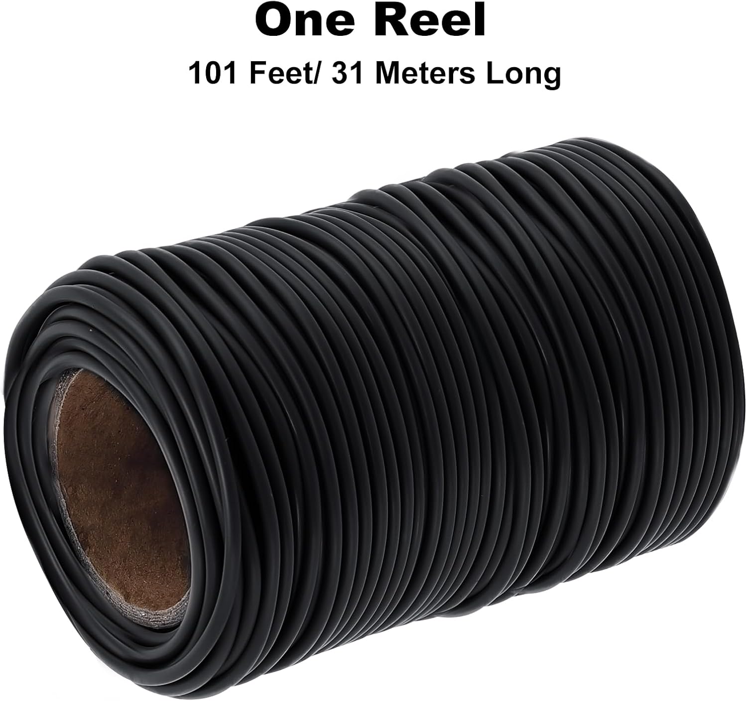 101 Feet Soft Plant Ties Black Plant Twist Ties, Plant ties for Support. for Plants Gardening Office Home, TPR Flexible Garden Ties Supplies with 3mm Diameter-VerdiqueGarden