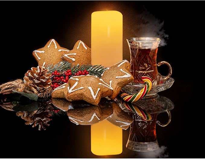iZAN 1 PCS Outdoor Flameless LED Pillar Candle with Remote & Timer - Long Lasting Waterproof Flickering Battery Operated Electric Candle for Christmas Lantern Party Wedding Decoration 3"x8"-VerdiqueGarden