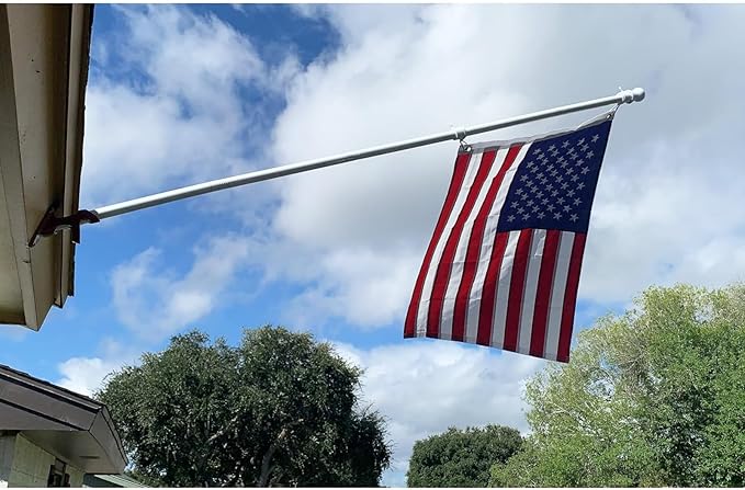 Homissor American Flags 2x3 for Outside US Flag USA Outdoor Heavy Duty United State Flag Embroidered Stars Durable Nylon for All Weather High Wind Sewn Stripes With Brass Grommets-VerdiqueGarden