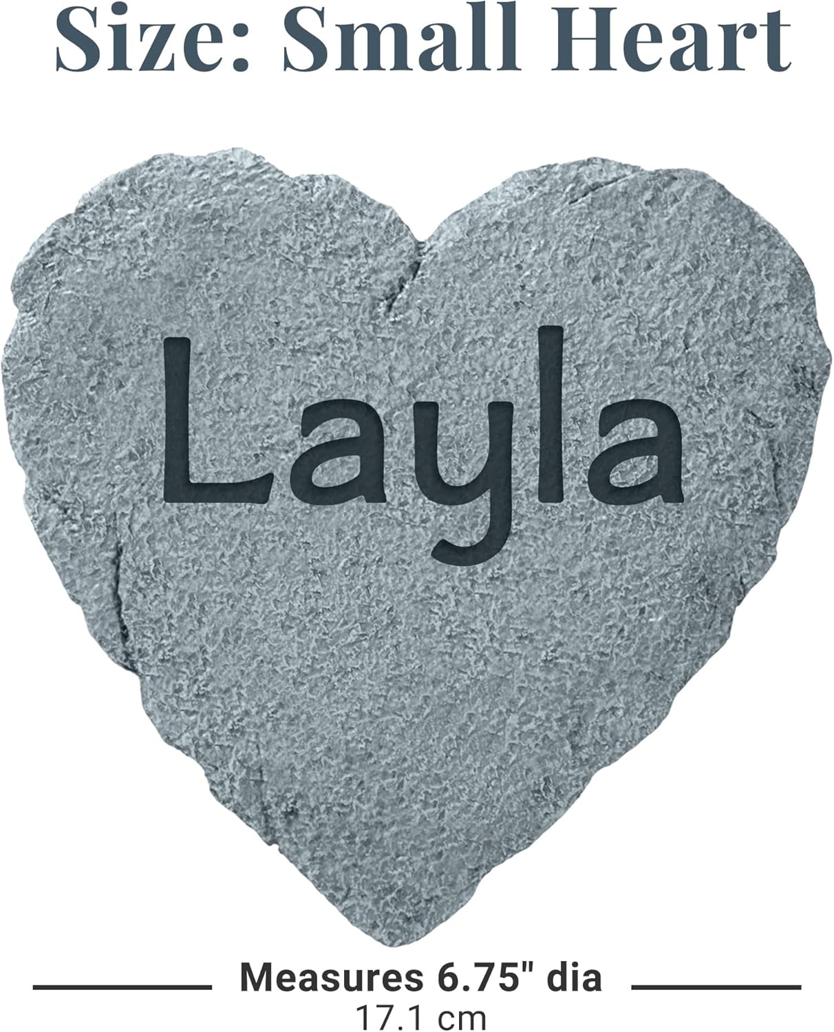 Let's Make Memories Personalized Garden Stone - Resin - Custom Garden Décor - Heart Stepping Stone - for Dad - for Father's Day-VerdiqueGarden