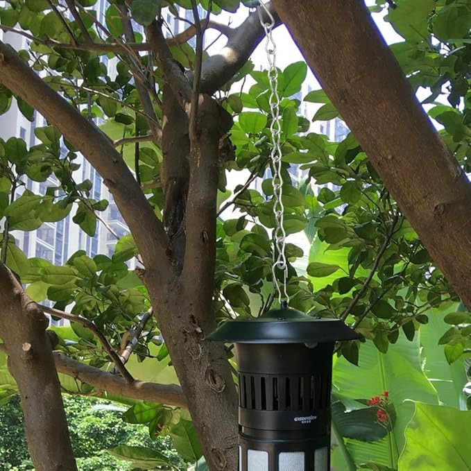 10 Pack 9.5 Inch Silver Hanging Chains for Hanging Bird Feeders, Bird Houses, Planters, Baskets, Birdbaths, Lanterns, Wind Chimes, Billboards, Signs and Ornaments-VerdiqueGarden