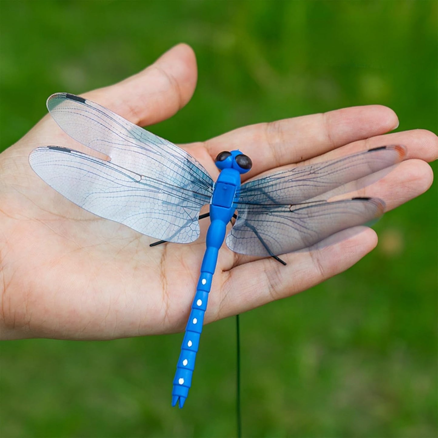 20 Pcs Dragon Fly Clips for Bugs Repellent, 3D Artificial Dragonfly Hat Clip, Dragonfly Garden Decor (20, 4 Colors)-VerdiqueGarden