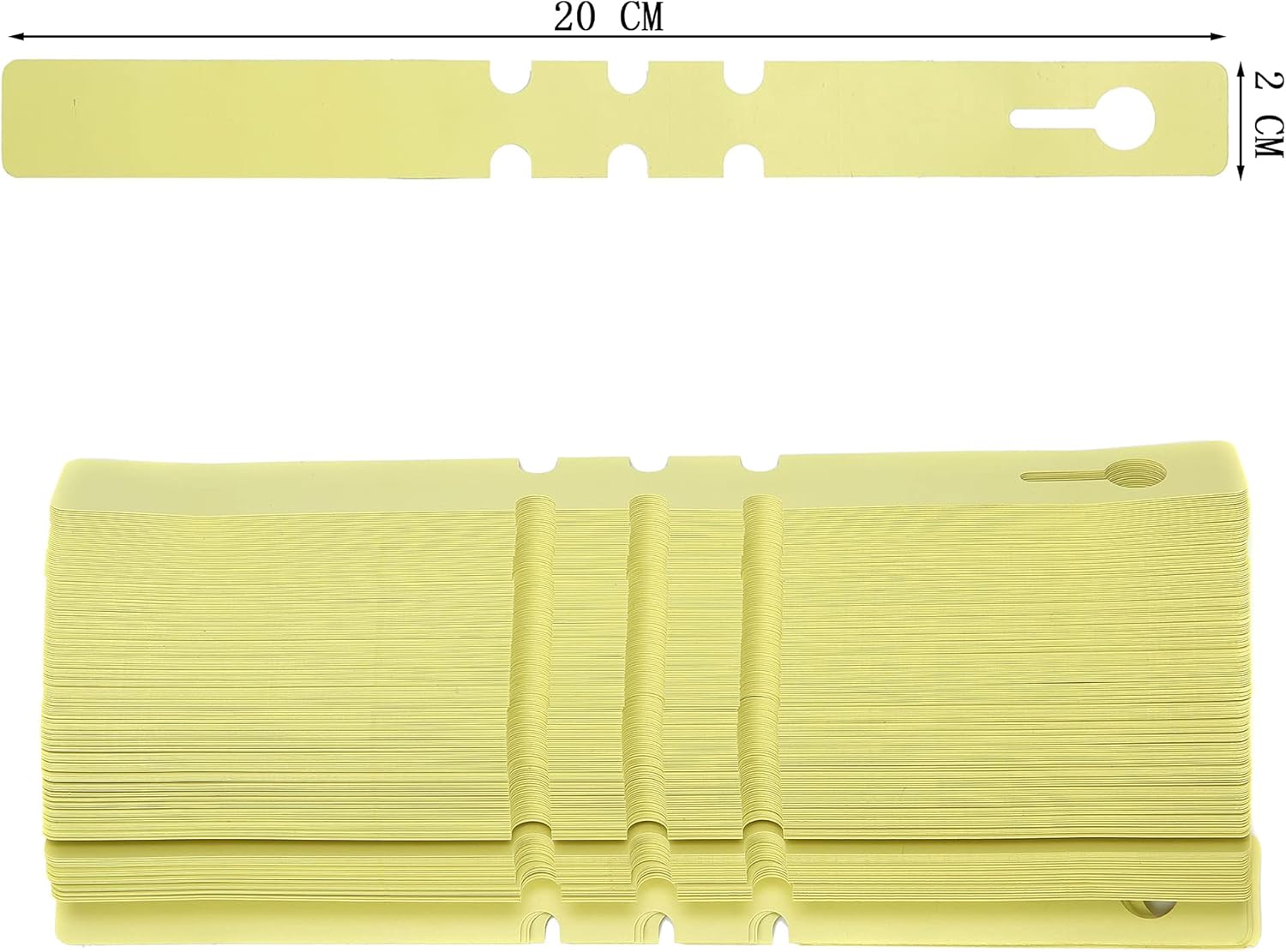 200 Pcs Yellow Plastic Plant Tags with a Marker Pen, Wrap Around Hanging Tree Tags Nursery Garden Labels Waterproof Nursery Garden Stakes, 2x20cm-VerdiqueGarden