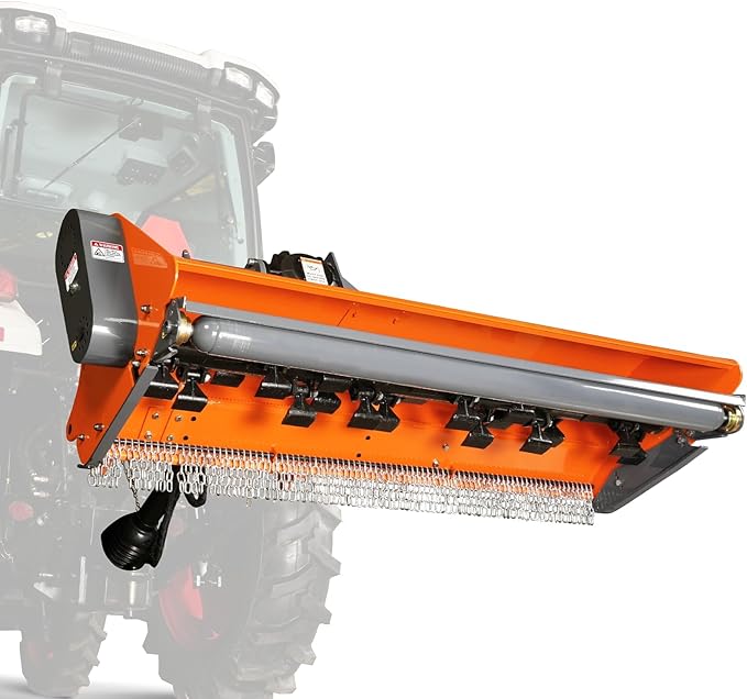 72'' PTO Flail Mower with Hydraulic Side Shift 3 Point 45-85hp, NAM72H-VerdiqueGarden