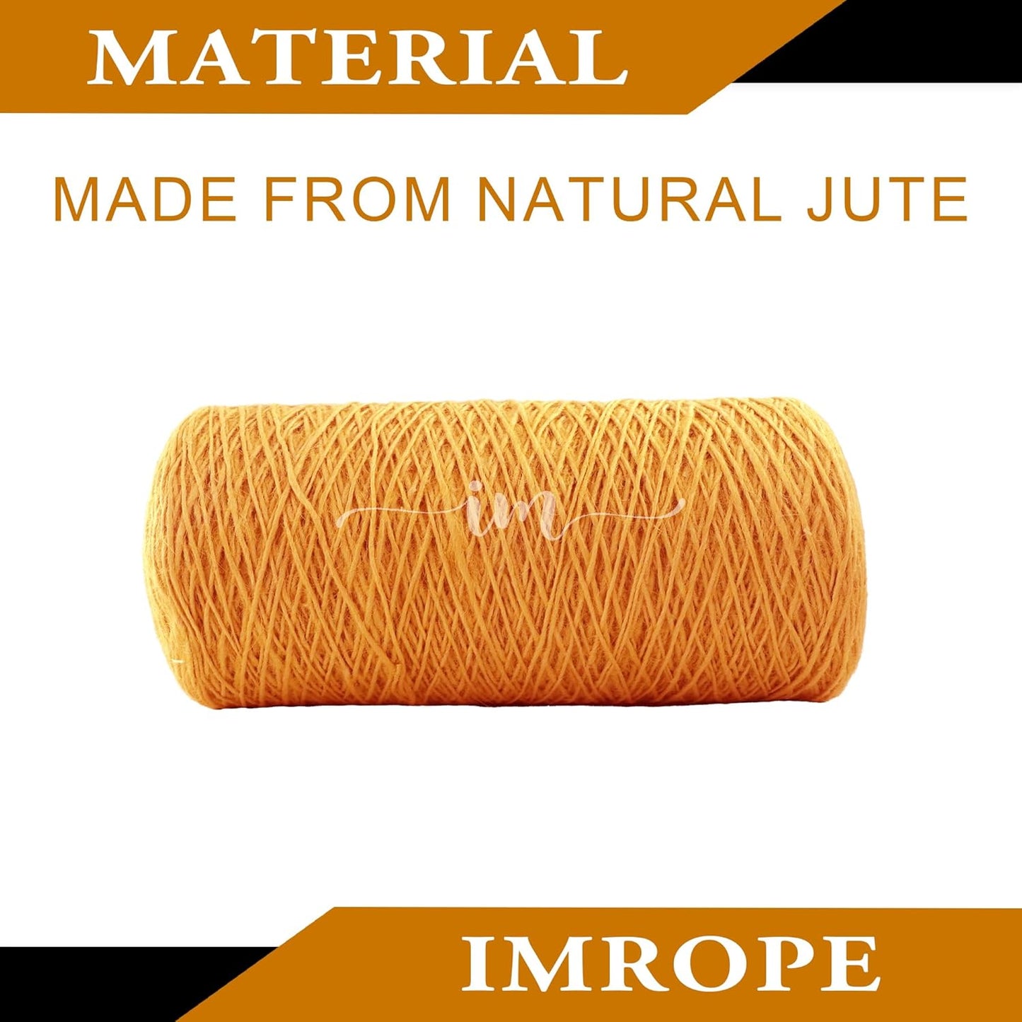 1mm x 1000 Feet Orange Jute Rope, Twine for Gardening Tomato Climbing Plant Tie Floristry Crafts Gift Wrapping Packing Decor-VerdiqueGarden