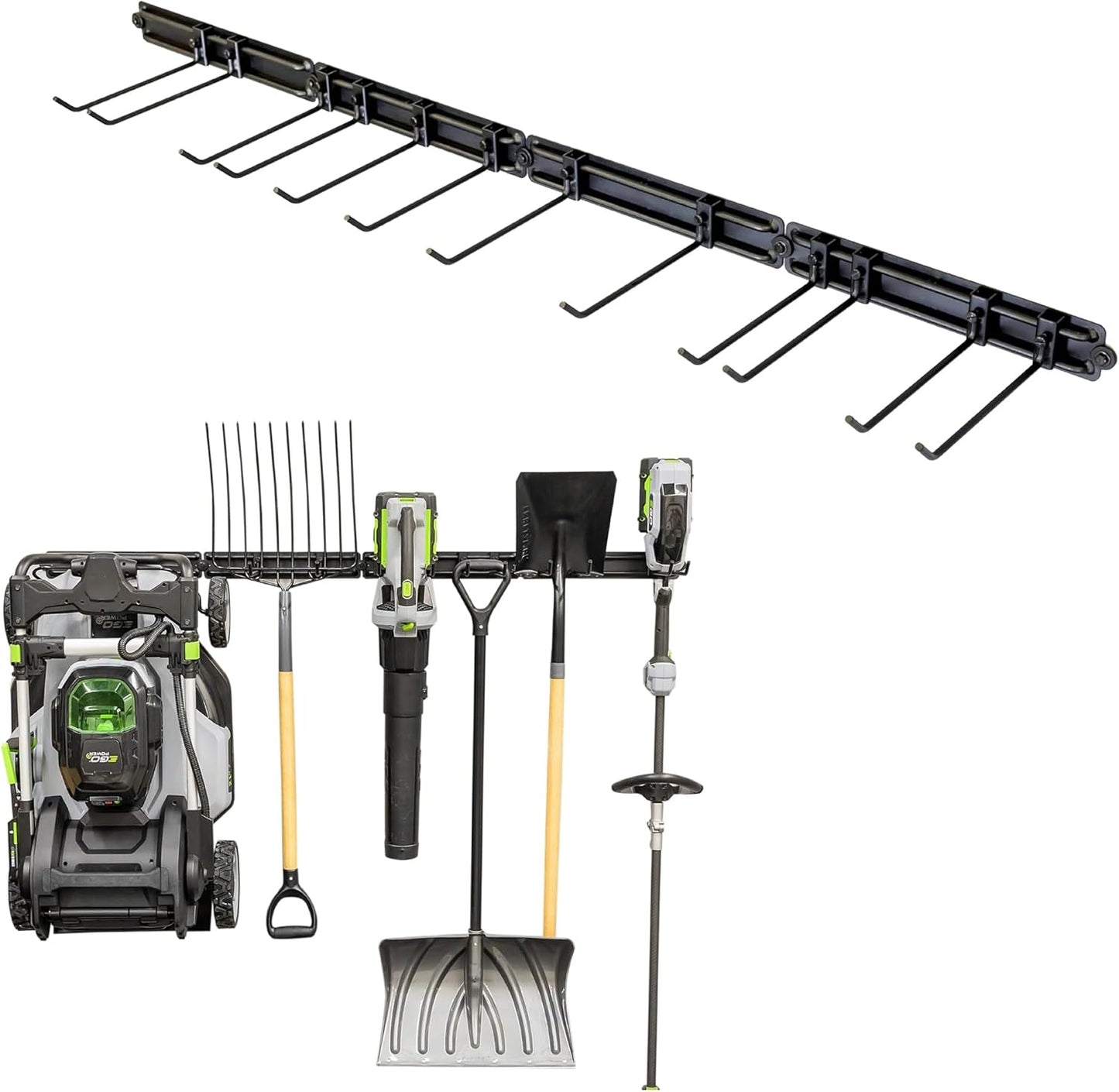 StoreYourBoard Garage Tool Organizer Wall Mount – Heavy Duty Garage Wall Organizer for Garage Organization and Storage, Broom Holder Wall Mount for Gardening Tools & Yard Tools – 64" Holds 600 lbs-VerdiqueGarden