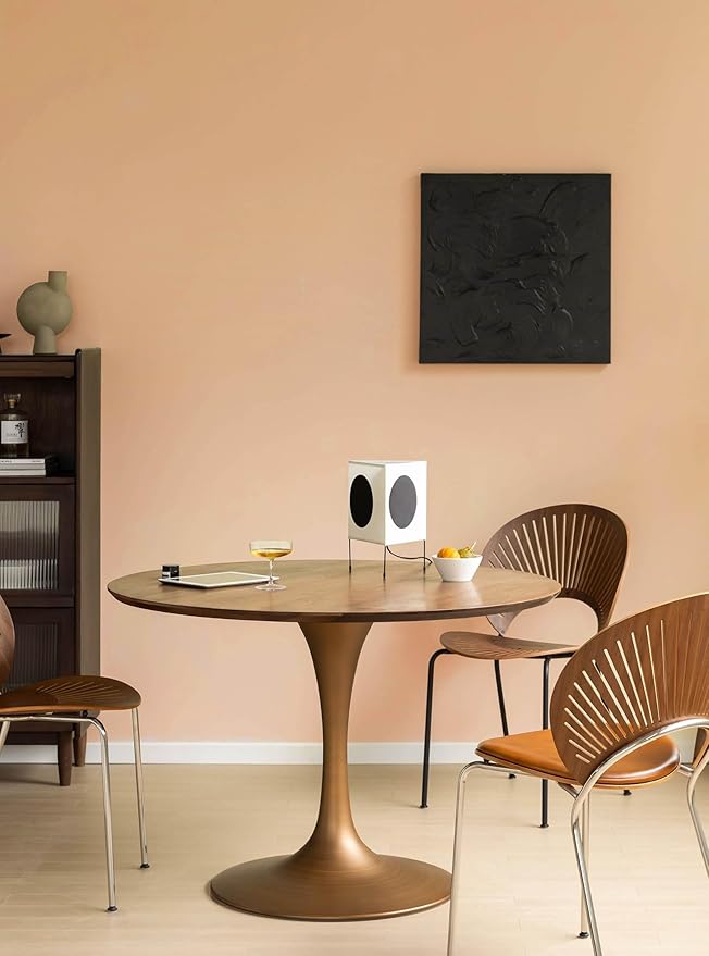 Dimoon 393''x17.7'' Orange Peel and Stick Wallpaper Contact Paper Modern Self Adhesive Wall Paper Removable Renter Friendly Textured Solid Color Shelf Cabinet Vinyl Roll (393''x17.7'',Coral Orange)-VerdiqueGarden