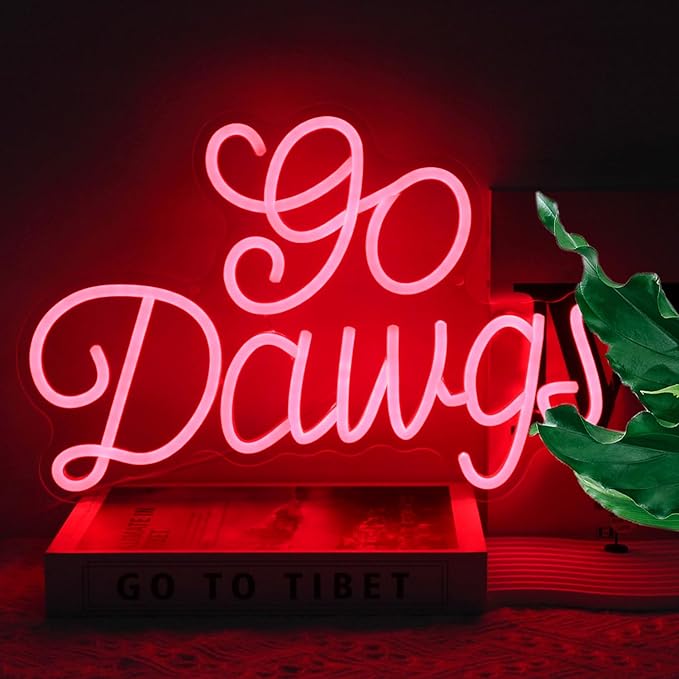 American Football Neon Sign Football Led Neon Light University Fans Rugby Game Neon LED Sign Red Letters Neon Light Up Sign for Bedroom Game Room Man Cave Party Decor Football Fans Gifts-VerdiqueGarden