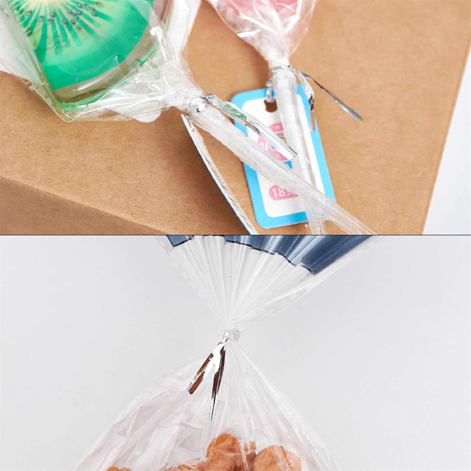 800 PCS 5" Silver Metallic Twist Ties for Bakery Ties, Candy Bags, Coffee Bags,Goodie Bags Ties-VerdiqueGarden