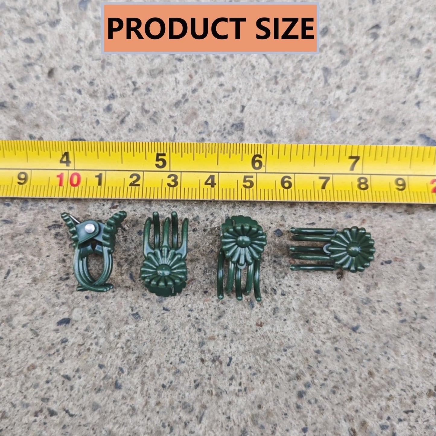 100Pcs Small - Middle Plant Clip,Daisy Garden Flower Plant Clip,for Orchids Vine Clip Support Stem Vine Upright Growth (Green)-VerdiqueGarden