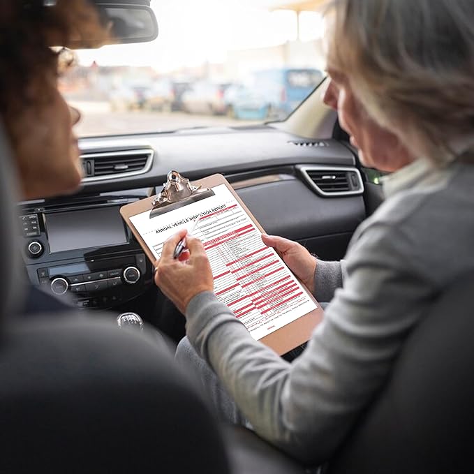 Annual Vehicle Inspection Report (30Pc Red 2+3-Ply Carbonless)-VerdiqueGarden
