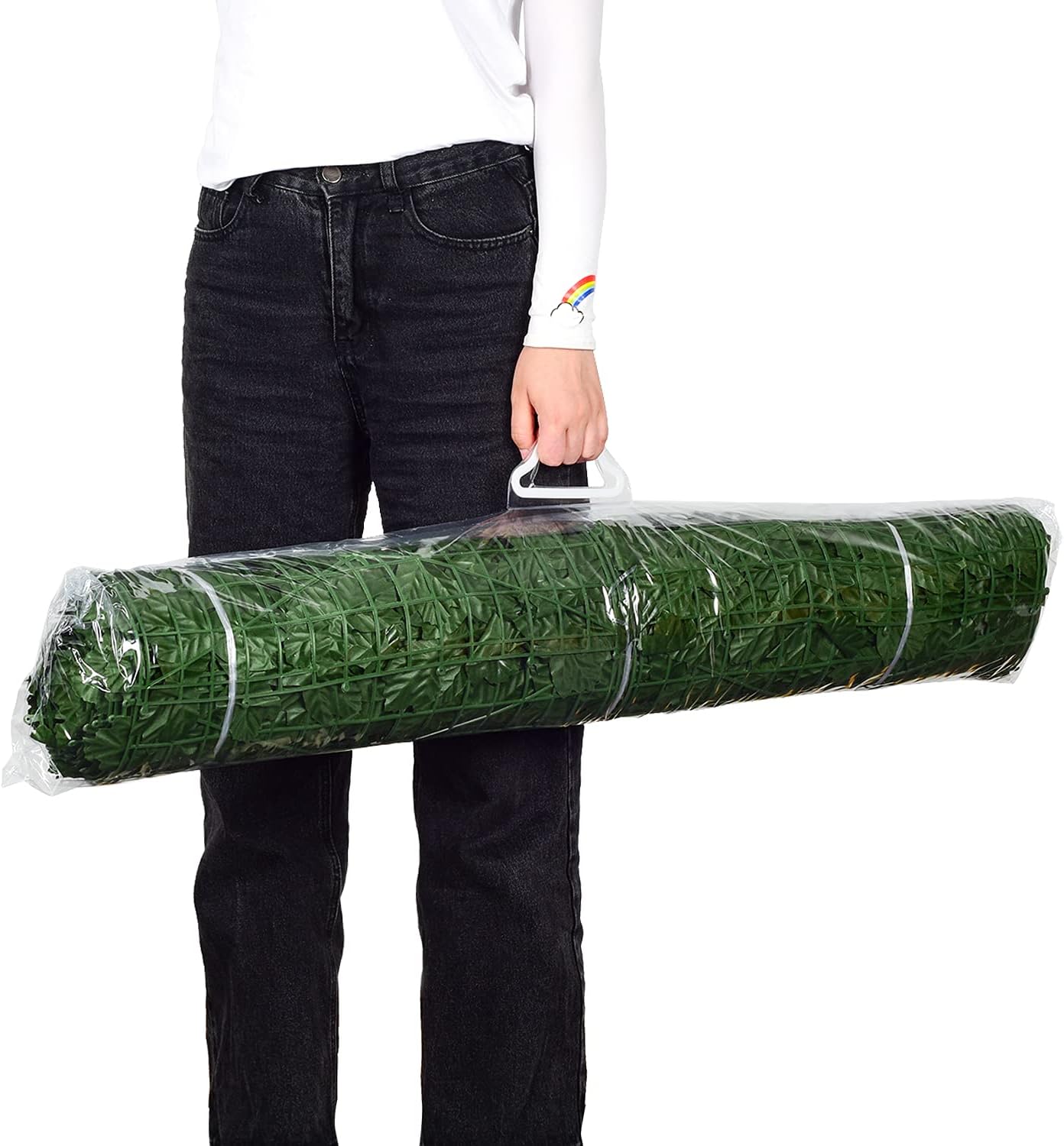 DearHouse Artificial Ivy Privacy Fence, 196.85x39.37inch Artificial Hedges Fence and Faux Maple Leaf Decoration for Outdoor Garden Decor-VerdiqueGarden