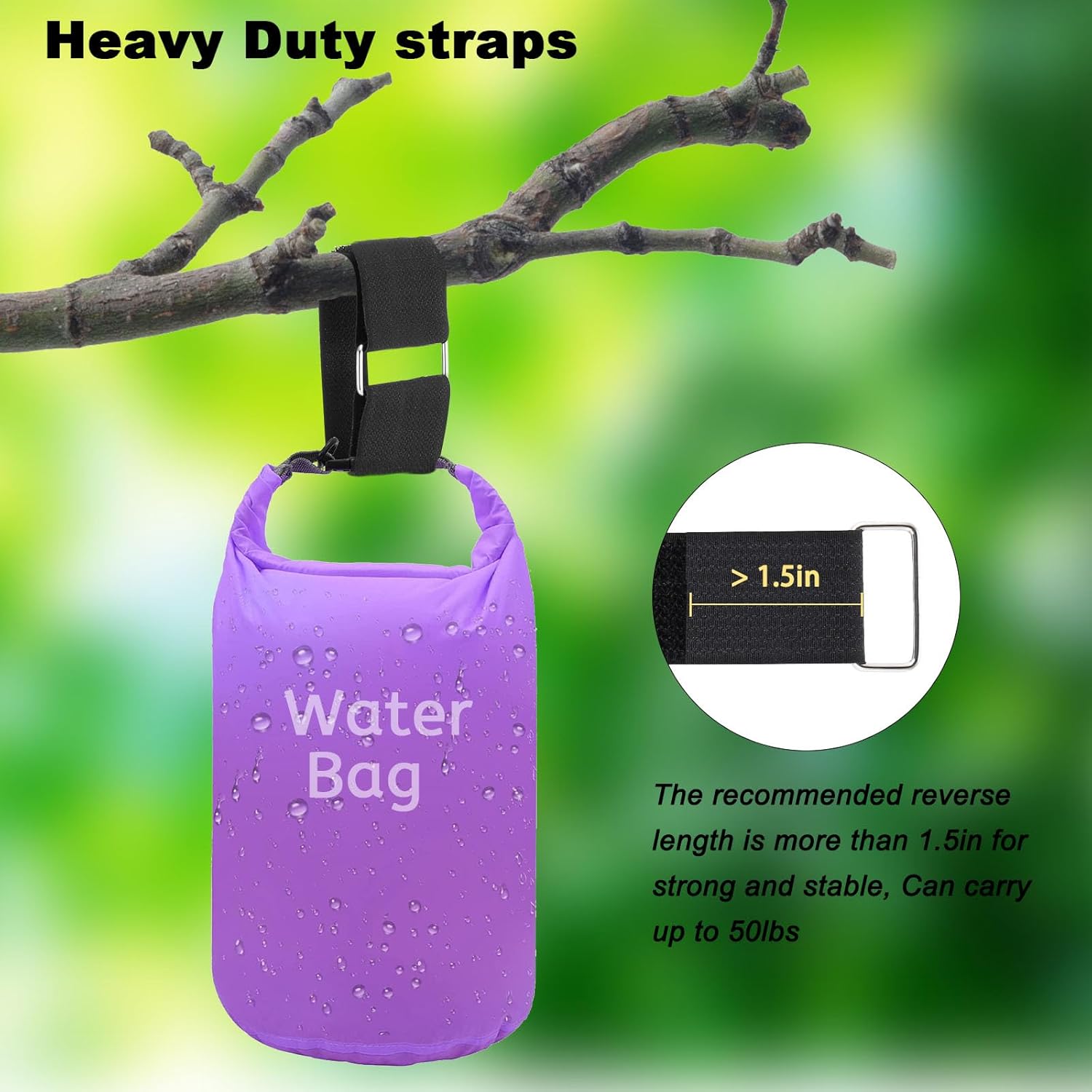 1.5"x16ft Hook and Loop Straps with 15 Metal Buckles, Adjustable Fastening Cable Straps, Cut-to-Length Cinch Strap, Reusable Nylon Securing Cord Ties for Organizer or Storage, Black-VerdiqueGarden