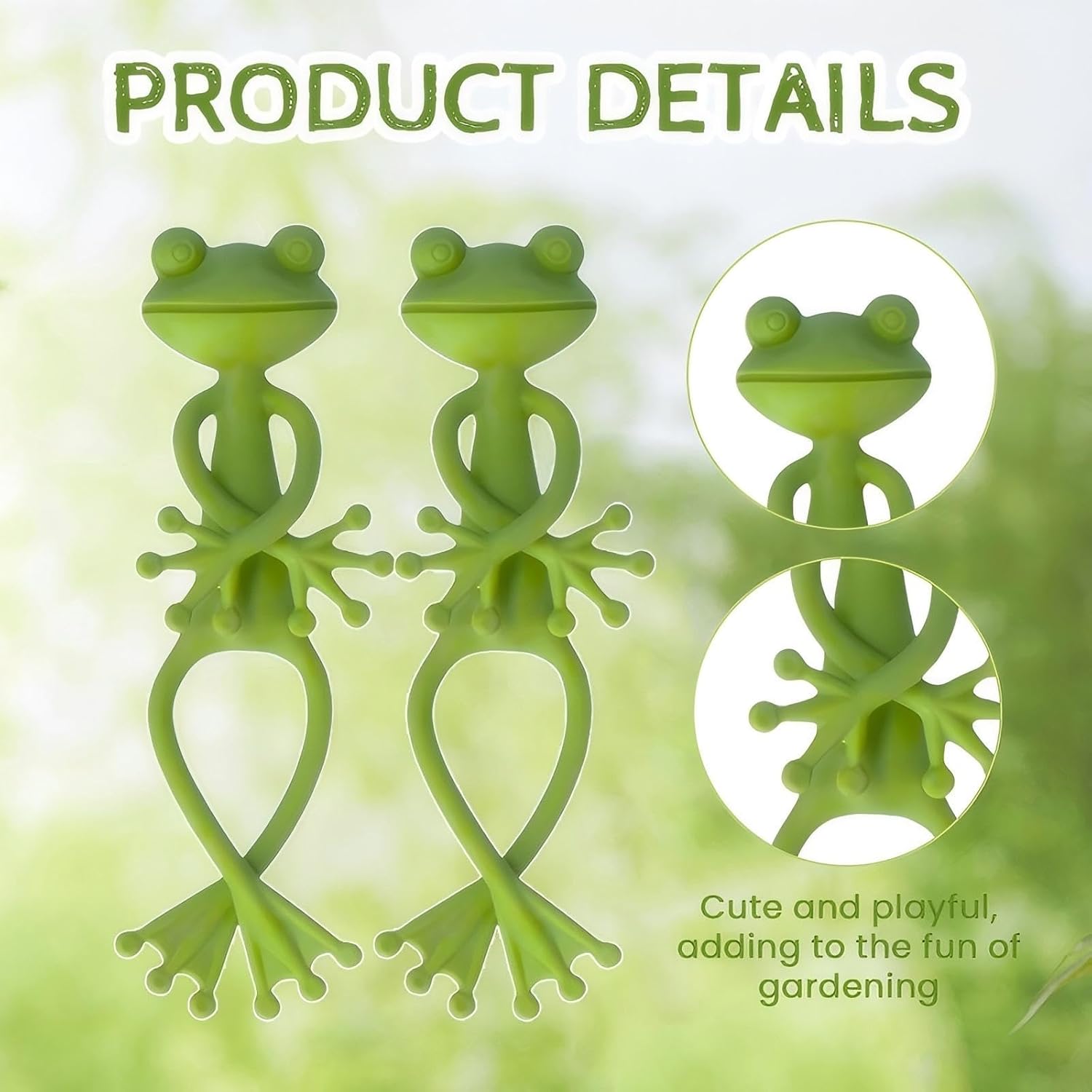 Frog Plant Stand for Potted Plants & Vines - Sturdy Gardening Clips with Cute Frog Design, Indoor/Outdoor Plant Stand Accessories - Multipurpose Garden Decor Clips for Flower Pots (2pc)-VerdiqueGarden