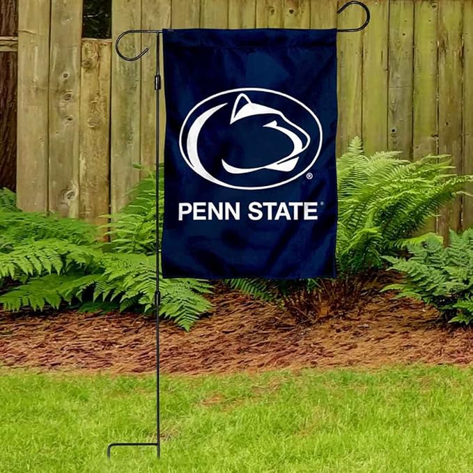 College Flags & Banners Co. Penn State Nittany Lions Garden Banner Flag with Stand Pole Holder-VerdiqueGarden