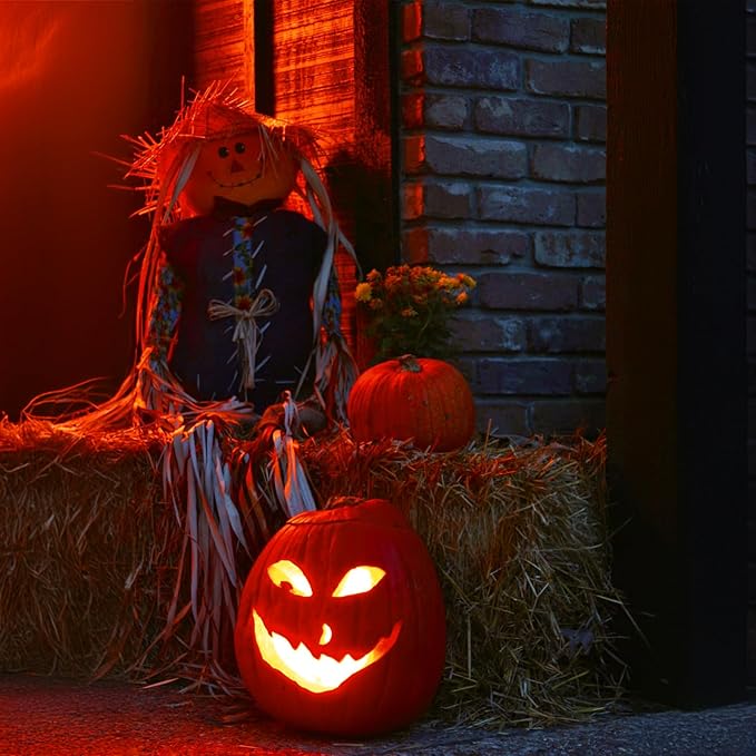 Hompavo 【Upgraded LED Flame Light Bulbs, 3 Modes Flickering Light Bulbs, E12 Chandelier Base Candle Fire Light Bulb for Halloween Christmas Party Porch Indoor & Outdoor Home Decoration, Red 6 Pack-VerdiqueGarden