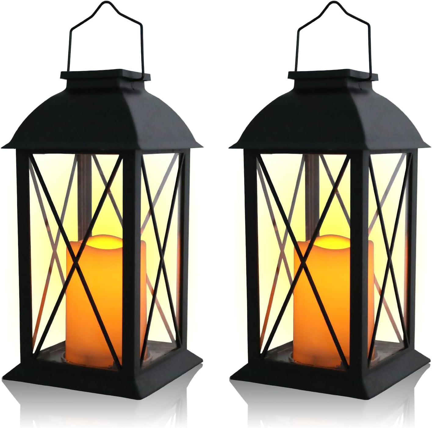 Afirst Solar Lantern Outdoor, 2 Pack Hanging Decorative Outdoor Lights Waterproof Umbrella Lights for Patio Garden, Table,Party Decor-VerdiqueGarden