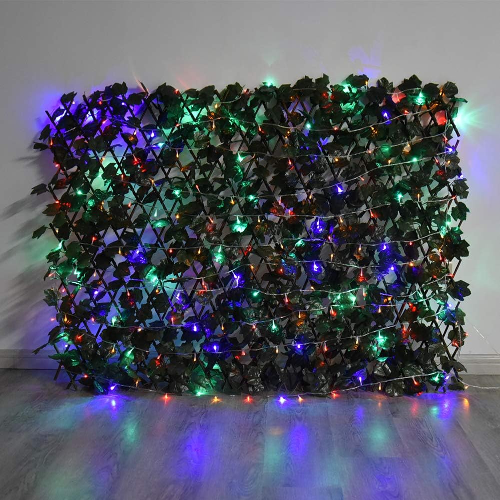 Expandable Fence Privacy Screen for Balcony Patio Outdoor,Decorative Faux Ivy Fencing Panel,Artificial Hedges (Single Sided Leaves)……-VerdiqueGarden