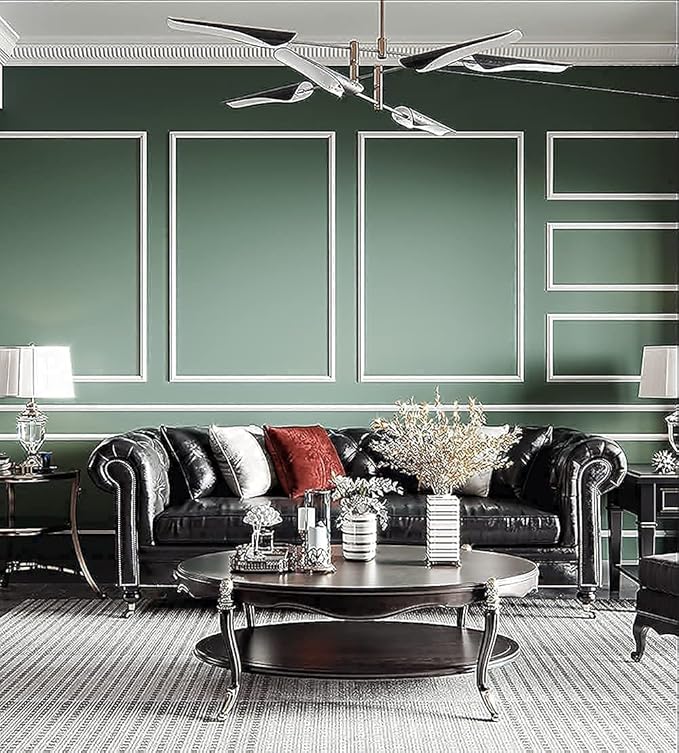 Dimoon 78.7''x17.7'' Green Peel and Stick Wallpaper Contact Paper Modern Self Adhesive Wall Paper Removable Renter Friendly Textured Solid Color Shelf Cabinet Vinyl Roll (78.7''x17.7'',Dark Green)-VerdiqueGarden