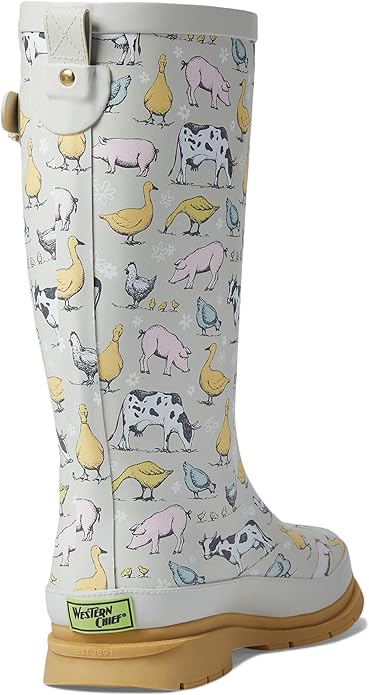 Western Chief Women's Tall Waterproof Rain Boot Outdoor Garden Shoes-VerdiqueGarden