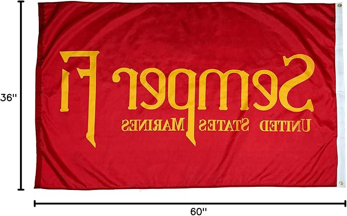 FlagSource Semper Fi Nylon Military Flag, Made in The USA, 3x5'-VerdiqueGarden