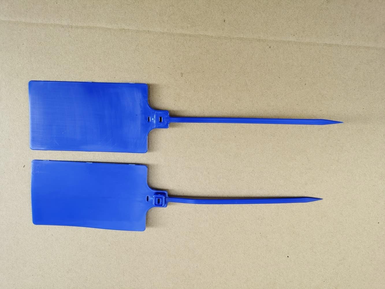Plastic Seals Shipping Tags Logistics Use Big Sign Tie Large Label Tie, 255mm Total Length, Package of 100pcs (Navy Blue)-VerdiqueGarden