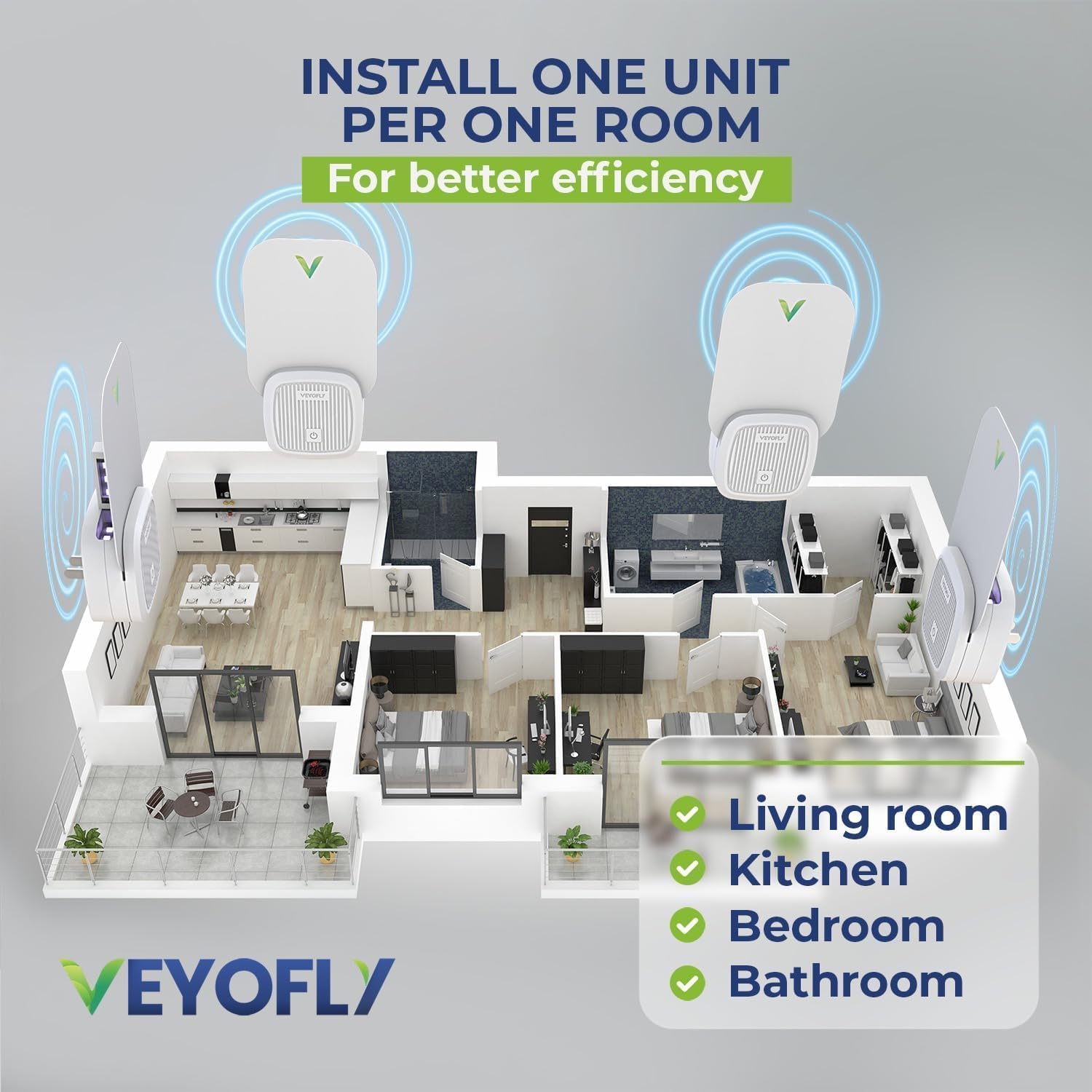 VEYOFLY Fly Trap Indoor Refill, Fruit Fly Traps for Indoors, Gnat Traps for House Indoor, Fly Catcher, Fly Trap, Plug in Catch for Fruit Flies, Moths, Gnats, Mosquito Trap (Pack of 15 Refills)-VerdiqueGarden