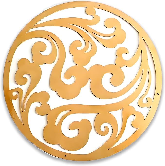 Copper Bird Bath Purification Disk, Water Wiggler for Bird Bath, Bird Bath Copper Disk, 1mm Reinforced 99% Pure Copper Cleaning Disk, Universal Fit for Outdoor Birdbaths, 4 Inch in Diameter (G)-VerdiqueGarden