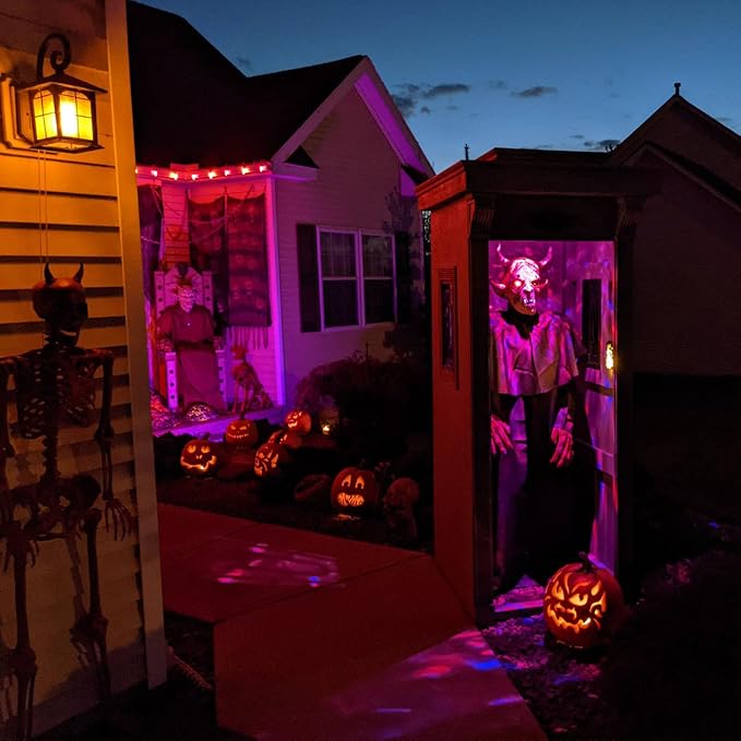 Hompavo 【Upgraded】 LED Flame Light Bulbs, 3 Modes Flickering Light Bulbs, E12 Chandelier Base Candle Fire Light Bulb for Halloween Christmas Party Porch Indoor & Outdoor Home Decoration - 6 Pack-VerdiqueGarden