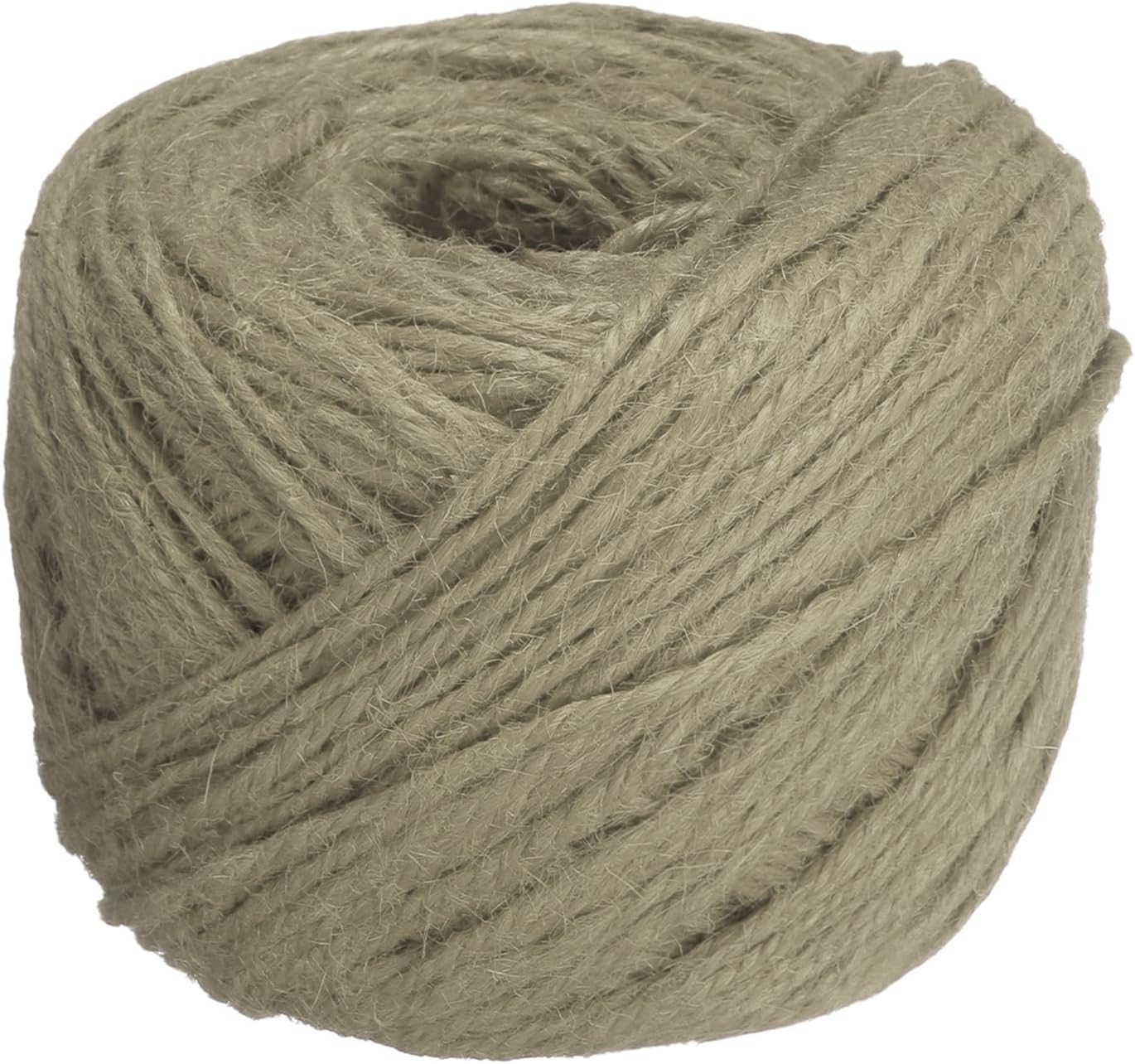 uxcell 328 Feet Natural Jute Twine String,2mm Thin Garden Twine Rope Colored Plant String Cord for DIY Art Crafts Gift Wrapping Decoration Packing Gardening Plant Hanger,Beige-VerdiqueGarden