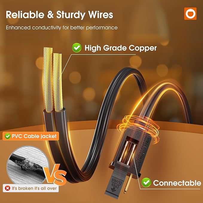 addlon 25FT LED Outdoor String Lights with Edison Shatterproof Bulbs, Heavy-Duty and Weatherproof Strand, Commercial Grade Patio Lights, Decorative for Garden or Patio, Black-VerdiqueGarden