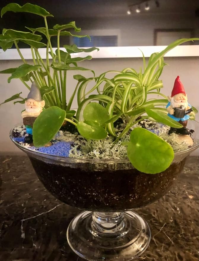 MUAMAX Miniature Gnome Figurines Fairy Gardens Gnomes Accessories Gift for Garden Little Gnomes Small Gnome 3''-VerdiqueGarden