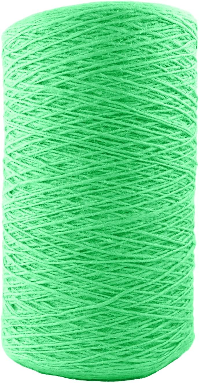 1mm x 1000 Feet Light Green Jute Rope, Twine for Gardening Tomato Climbing Plant Tie Floristry Crafts Gift Wrapping Packing Decor-VerdiqueGarden