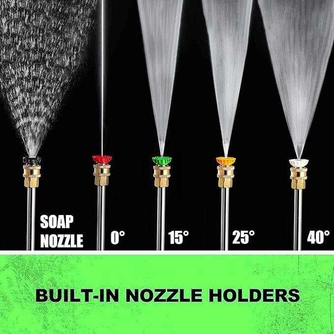 Commercial 4200PSI 4GPM 212CC Gas Pressure Washer, 7.0 HP Professional Gas Power Washer with 5 Nozzles 25FT Hose Foam Bottle for Car Fence Driveway Yard (EPA/CARB/ETL Compliant), Black-VerdiqueGarden