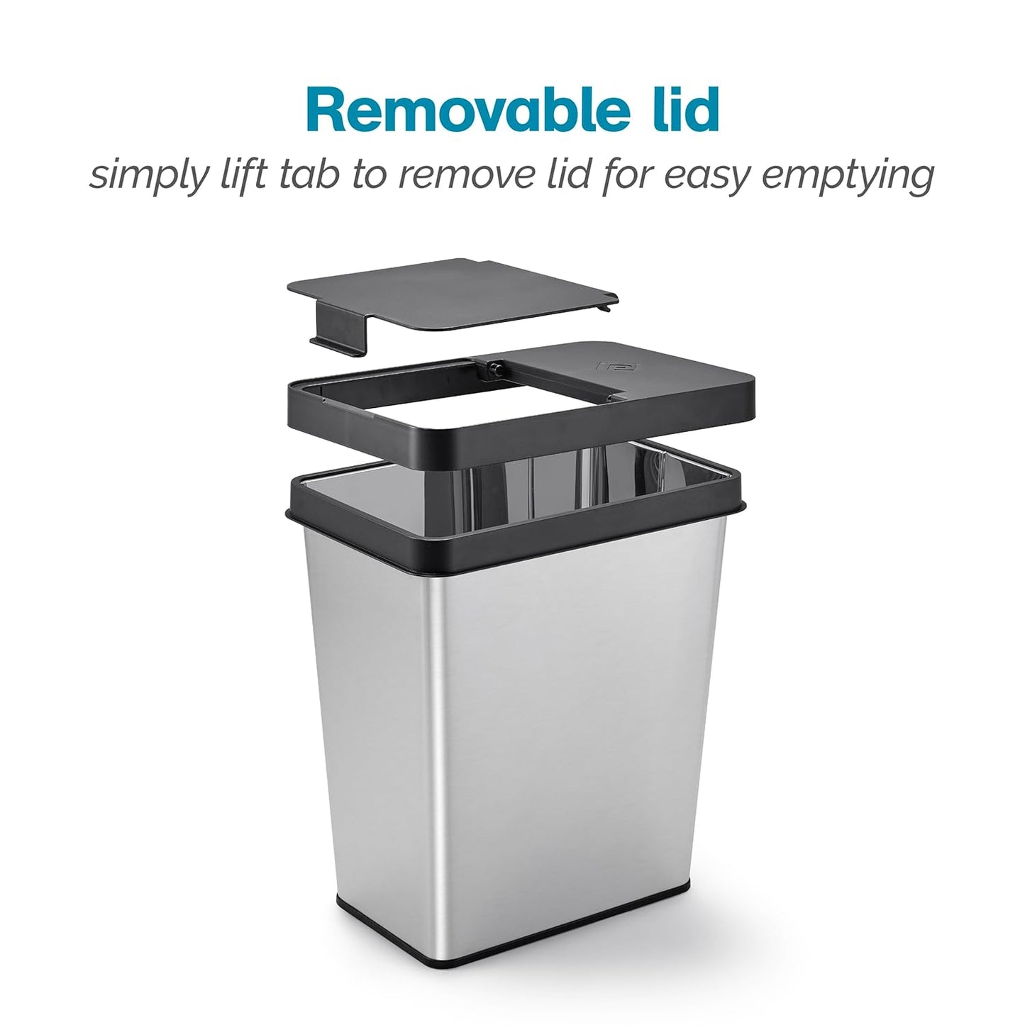 Polder 6-Gallon Waste Bin with Removable Lid-VerdiqueGarden