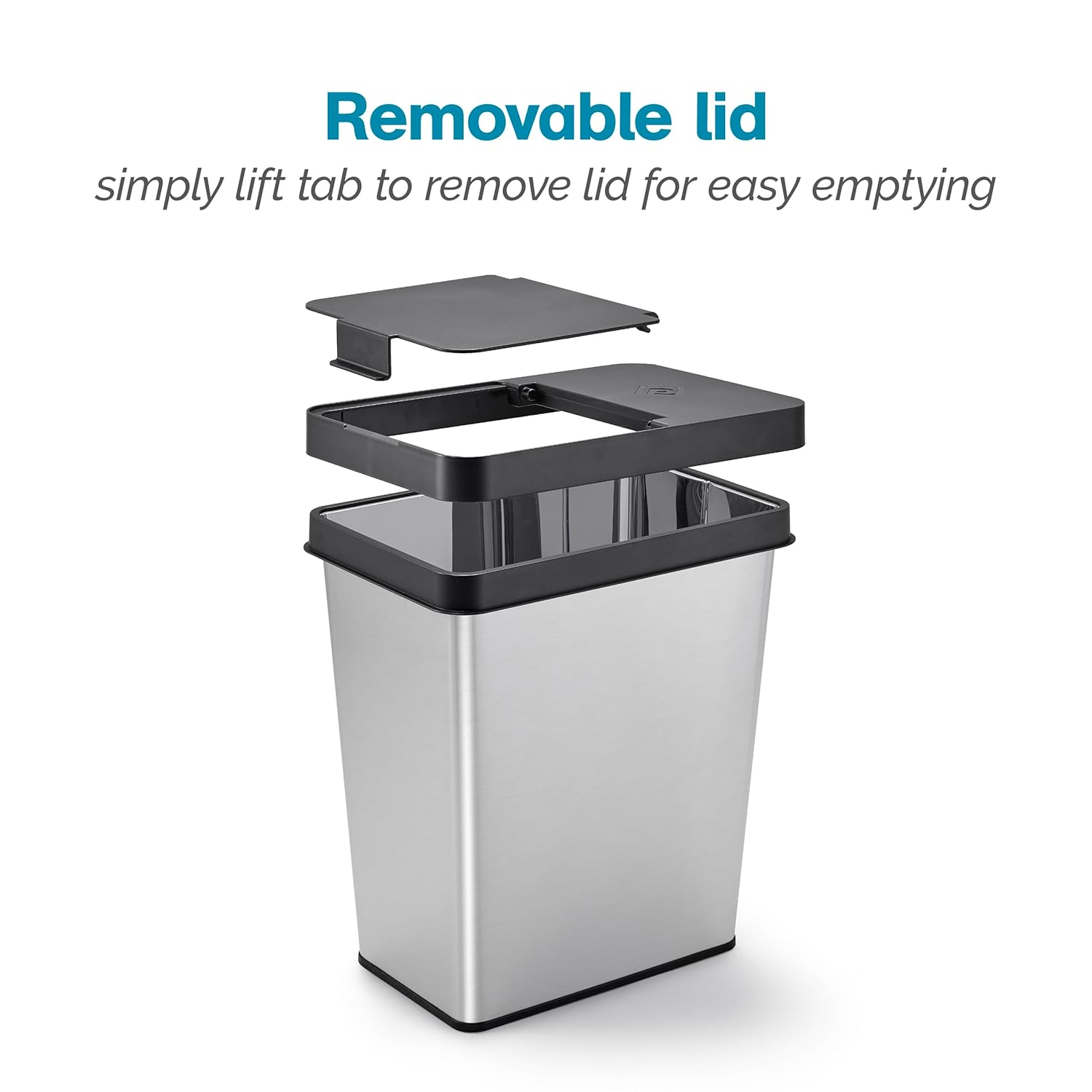 Polder 6-Gallon Waste Bin with Removable Lid-VerdiqueGarden